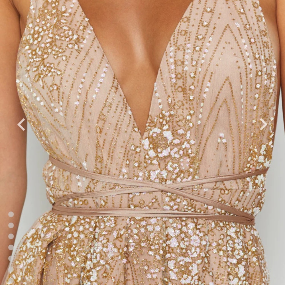 Prom Dress Gold - Picture 4 of 9